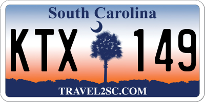 SC license plate KTX149