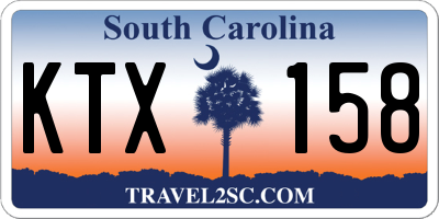 SC license plate KTX158