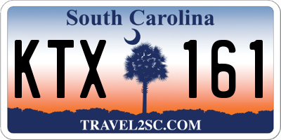 SC license plate KTX161