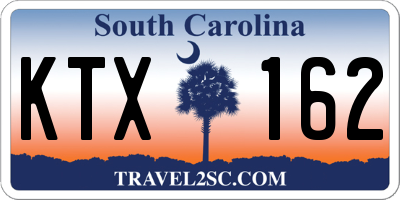 SC license plate KTX162