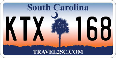 SC license plate KTX168