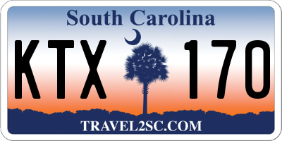 SC license plate KTX170