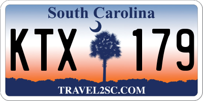 SC license plate KTX179