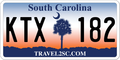 SC license plate KTX182