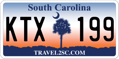 SC license plate KTX199