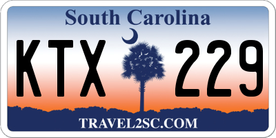 SC license plate KTX229