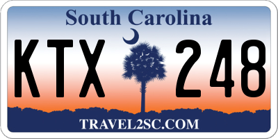 SC license plate KTX248