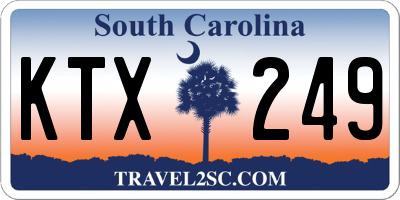 SC license plate KTX249