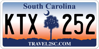 SC license plate KTX252