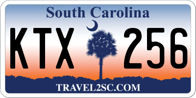 SC license plate KTX256