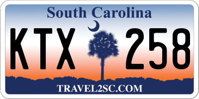 SC license plate KTX258