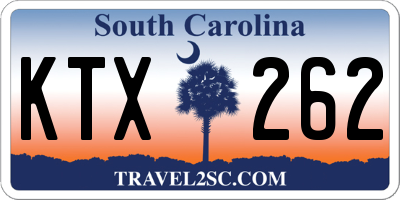 SC license plate KTX262