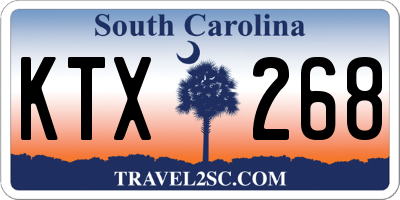 SC license plate KTX268