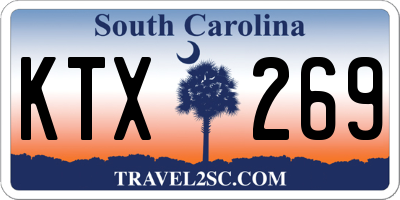SC license plate KTX269