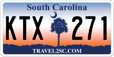 SC license plate KTX271