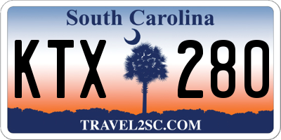 SC license plate KTX280