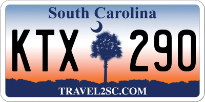 SC license plate KTX290