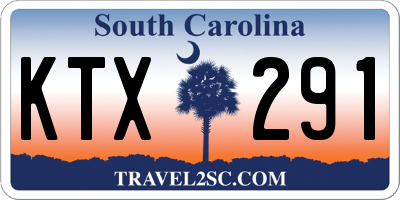 SC license plate KTX291