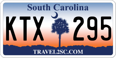 SC license plate KTX295