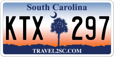 SC license plate KTX297
