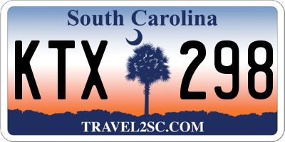 SC license plate KTX298