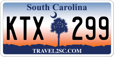SC license plate KTX299