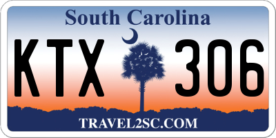 SC license plate KTX306