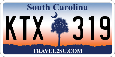 SC license plate KTX319