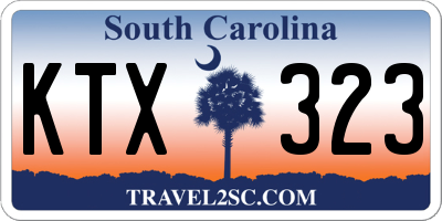 SC license plate KTX323