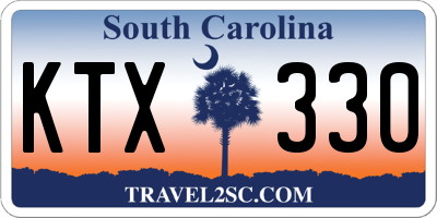 SC license plate KTX330