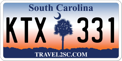 SC license plate KTX331