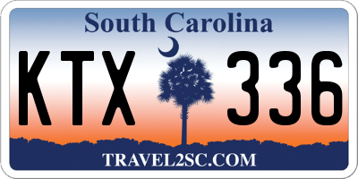SC license plate KTX336