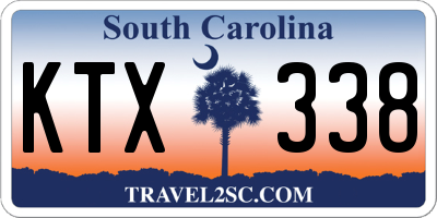 SC license plate KTX338