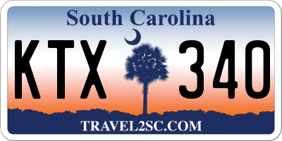 SC license plate KTX340