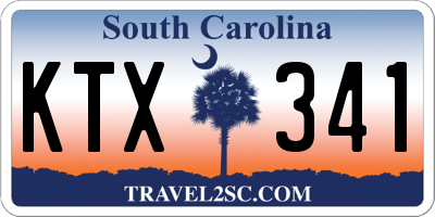 SC license plate KTX341