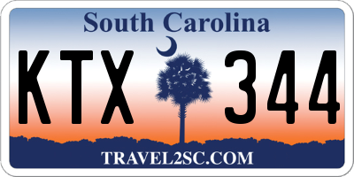 SC license plate KTX344