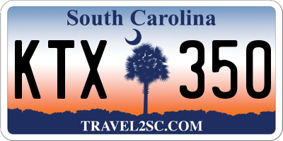 SC license plate KTX350