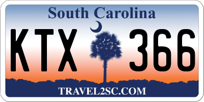 SC license plate KTX366