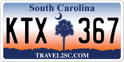 SC license plate KTX367