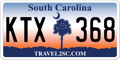 SC license plate KTX368