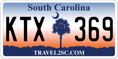 SC license plate KTX369