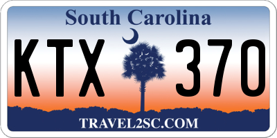 SC license plate KTX370