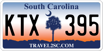 SC license plate KTX395