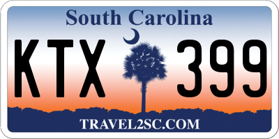 SC license plate KTX399