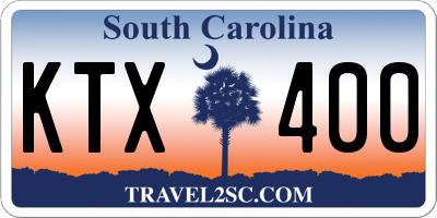 SC license plate KTX400