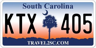 SC license plate KTX405