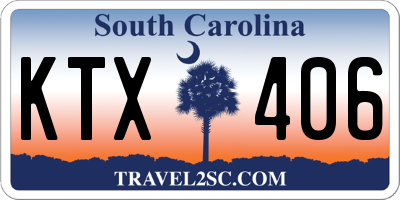 SC license plate KTX406