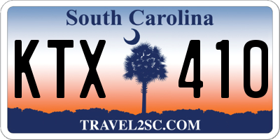 SC license plate KTX410