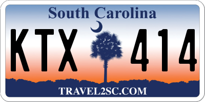 SC license plate KTX414