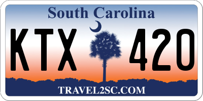 SC license plate KTX420